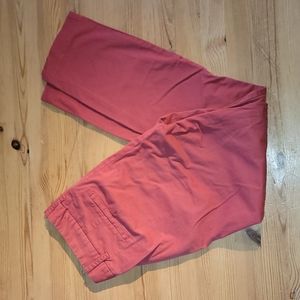 J Crew Factory Frankie coral chinos